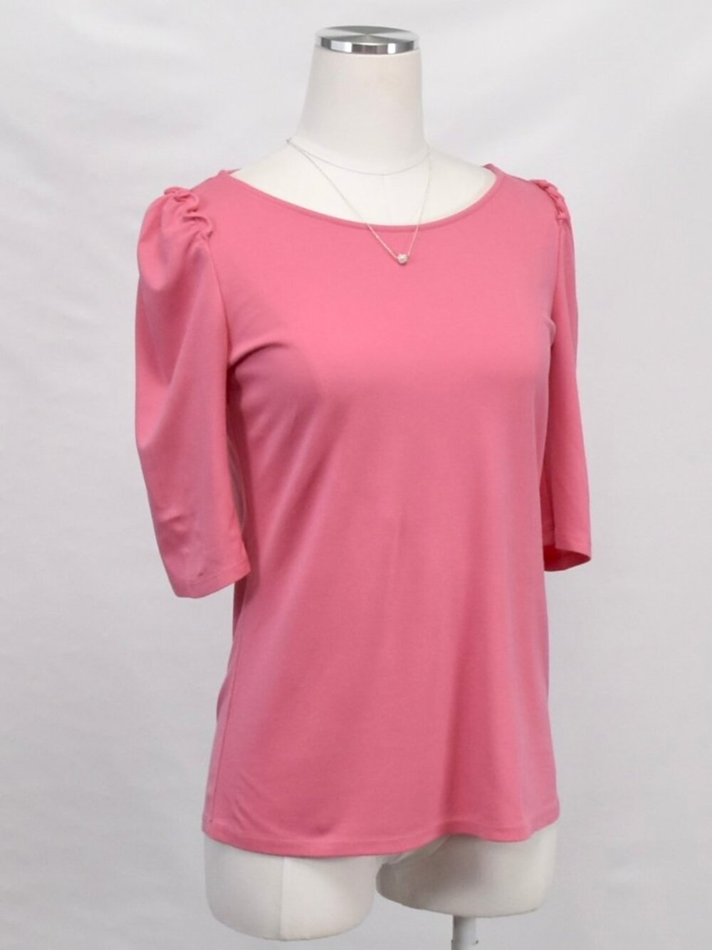 Talbots Pink 3/4 Sleeve Top Size Small